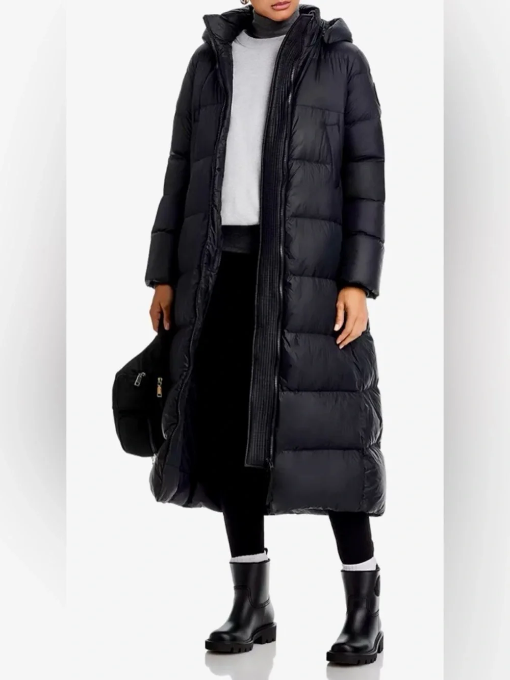 CANADA GOOSE MYSTIQUE EXTEA LONG BLACK PUFFER COAT - Picture 4 of 16